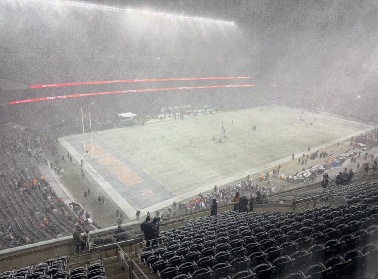 [Silverstein] The snow is accumulating now.