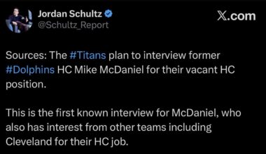 Titans to interview former Dolphins HC Mike McDaniel