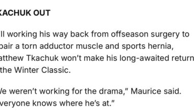 Tkachuk will not be playing the WC per injury report.