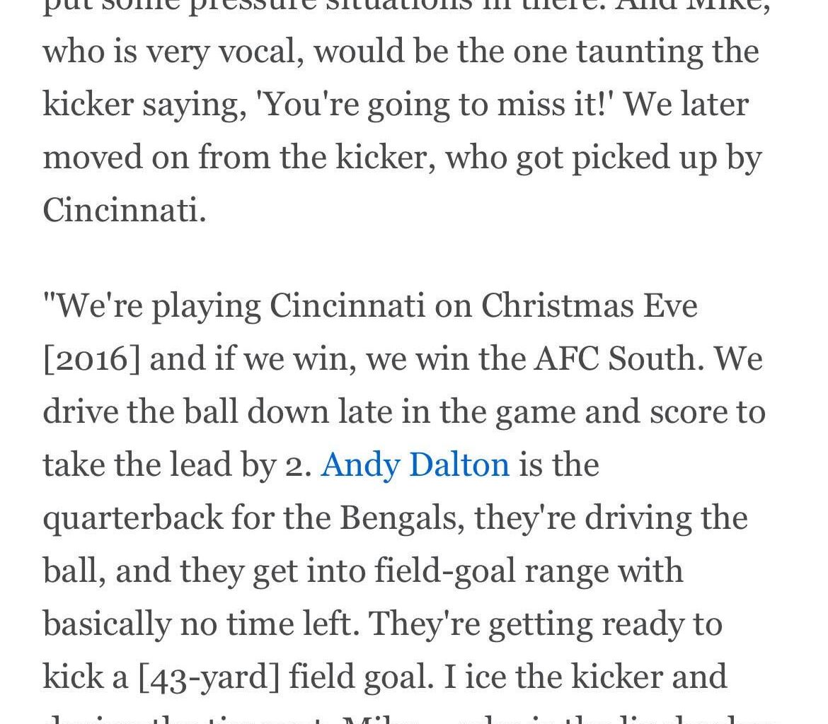 Bill O’Brien story about Vrabel and Fat Randy