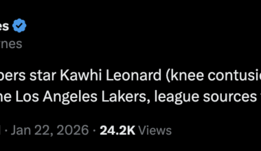 [Chris Haynes] Los Angeles Clippers star Kawhi Leonard (knee contusion) will return tonight against the Los Angeles Lakers, league sources tell me.