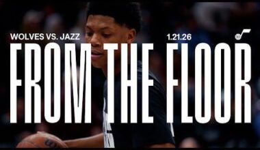 From the Floor: CAREER NIGHTS Secure BIG WIN vs WOLVES 🐺 | UTAH JAZZ 🎥