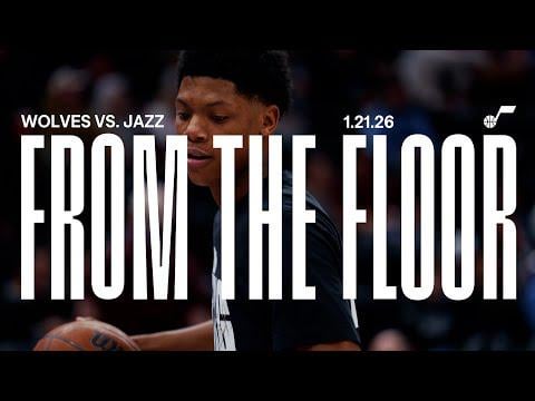 From the Floor: CAREER NIGHTS Secure BIG WIN vs WOLVES 🐺 | UTAH JAZZ 🎥