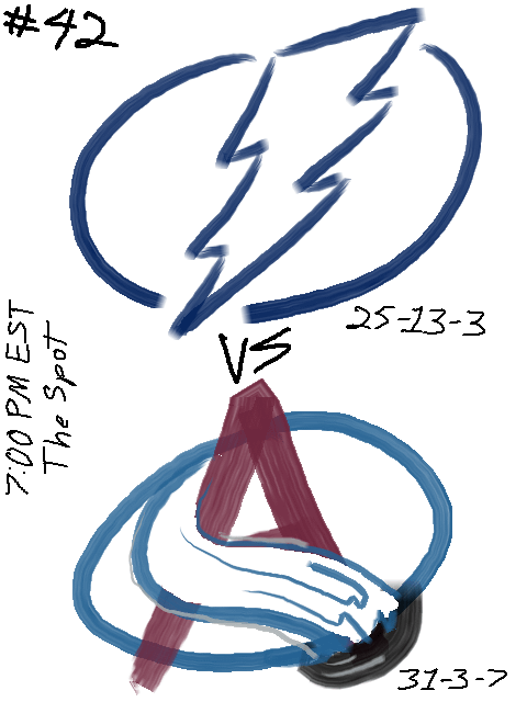 [PREGAME] Tampa Bay Lightning vs Colorado Avalanche - 7:00pm EST - 01/05/26 - The Spot - 2nd Half Of The Season Edition