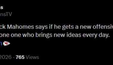 [Collins] Chiefs QB Patrick Mahomes says if he gets a new offensive coordinator, he wants someone one who brings new ideas every day.
