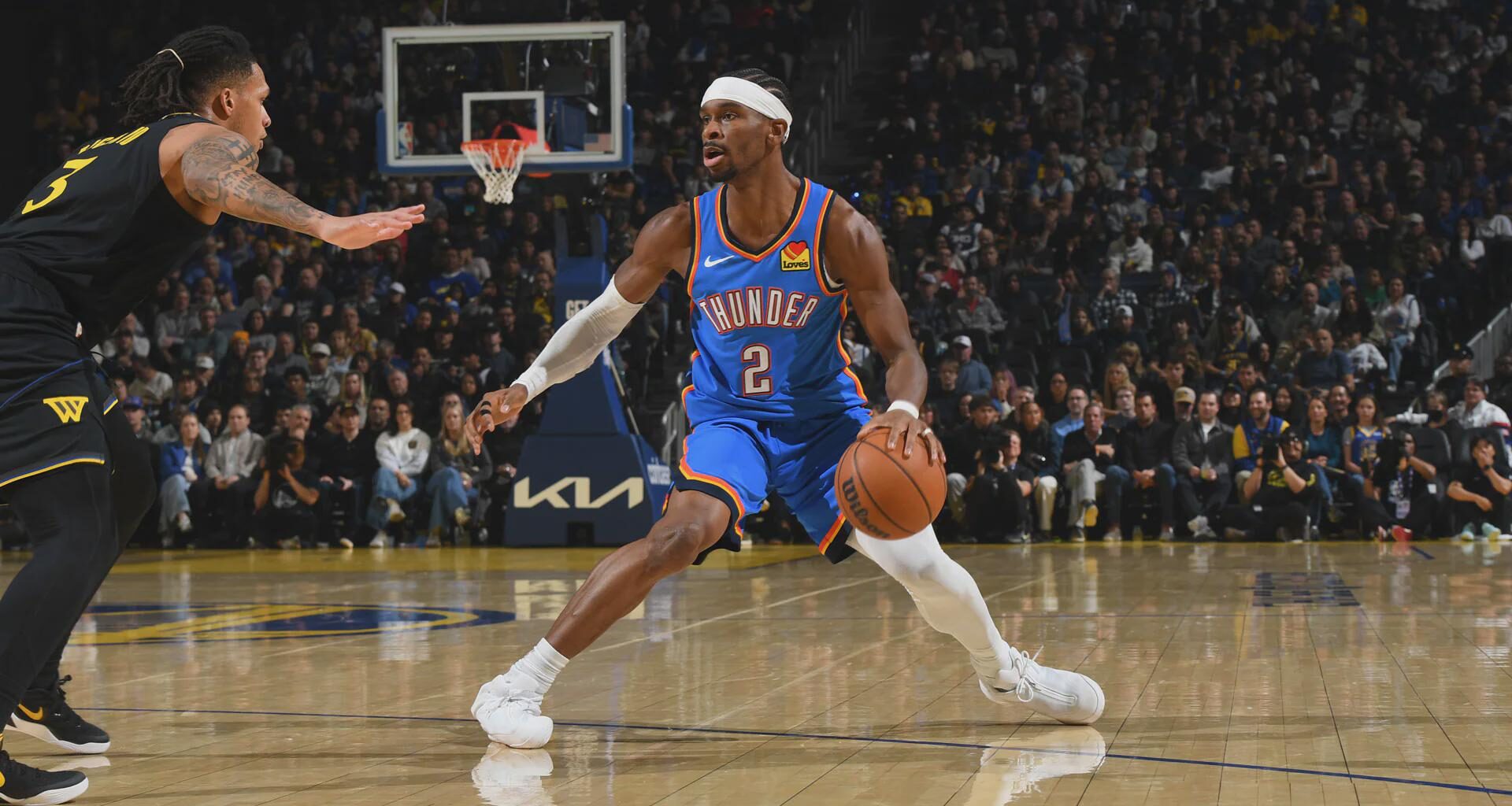 Shai Gilgeous-Alexander Photo From Last Night. Look at that footwork.