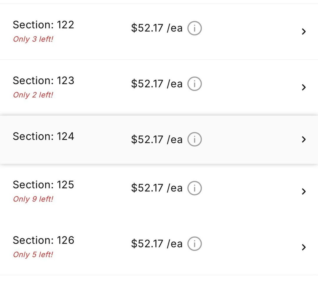 College Rush Tickets