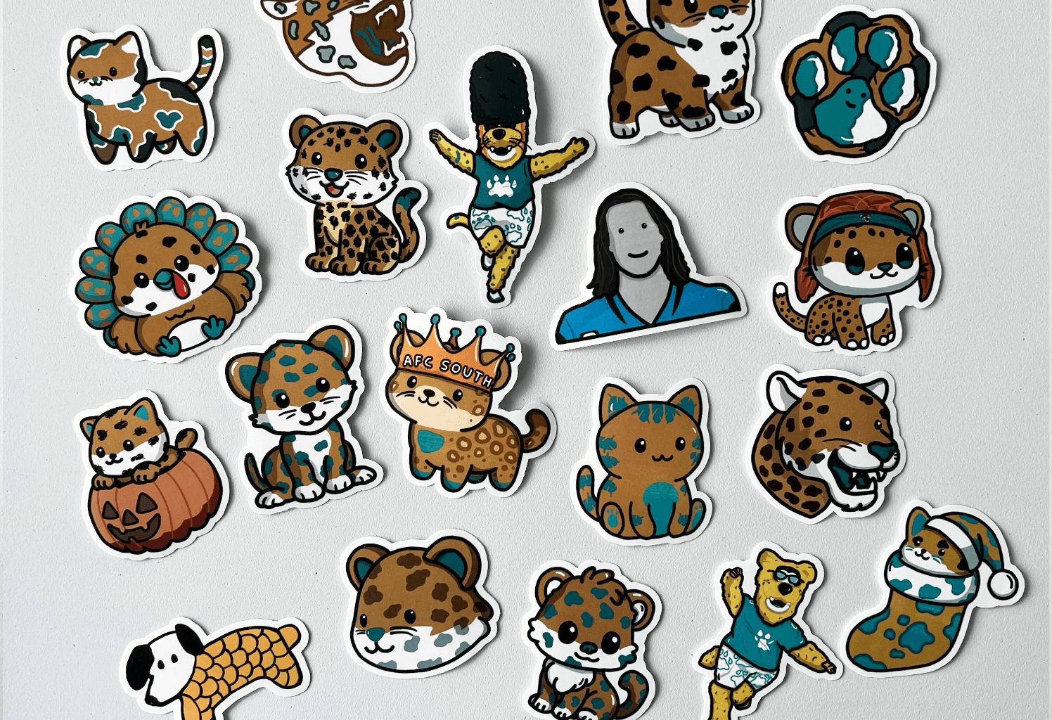 The Weekly Jaguars Doodles as Stickers :)