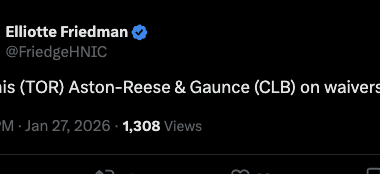 CBJ place both Zach Aston-Reese & Brendan Gaunce on waivers