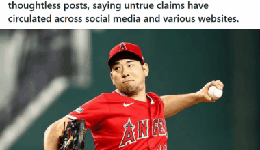 "Angels pitcher Yusei Kikuchi released a joint statement with his wife, urging people to stop spreading false information"