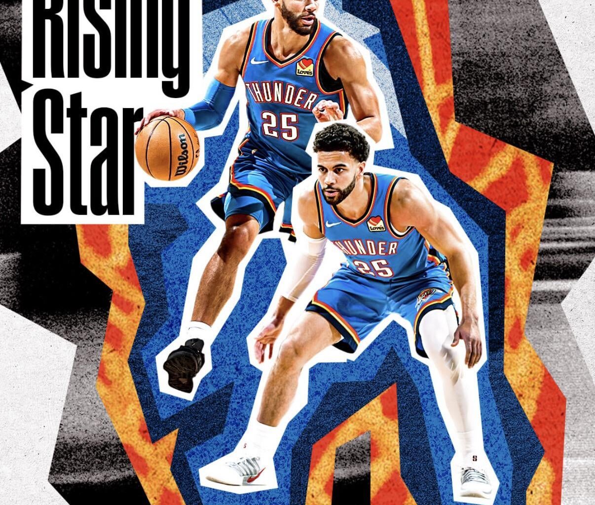 Our boy made rising allstar