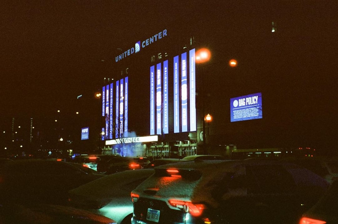 Brought a film camera to a Blackhawks game — edited down to a 20-photo game-night essay