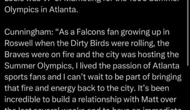 Statement from new GM, Ian Cunningham