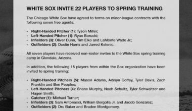 (via Facebook) White Sox list their Spring Training Invitees.