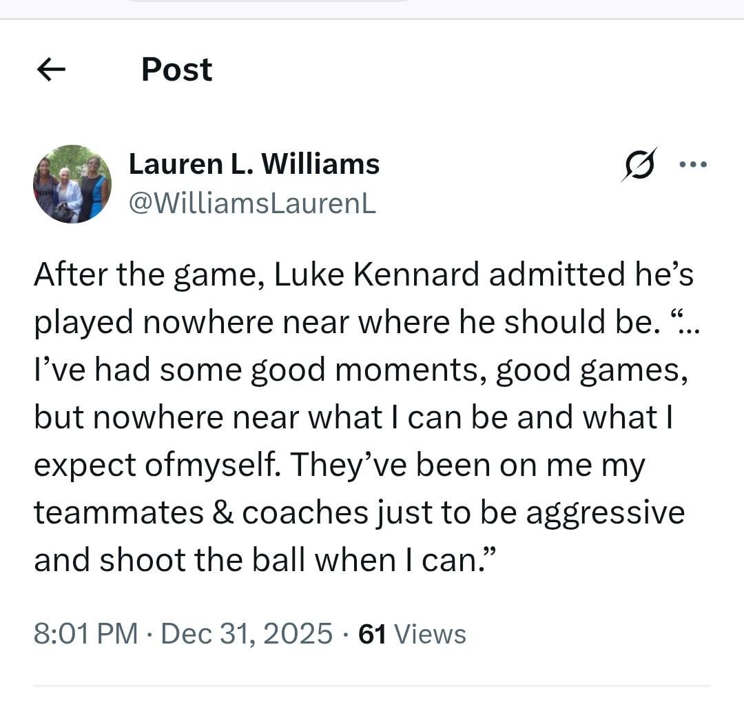 Luke kennard post game statement