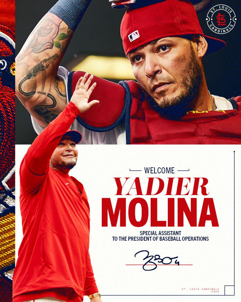 Yadier Molina named as Special Assistant to the President of Baseball Operations
