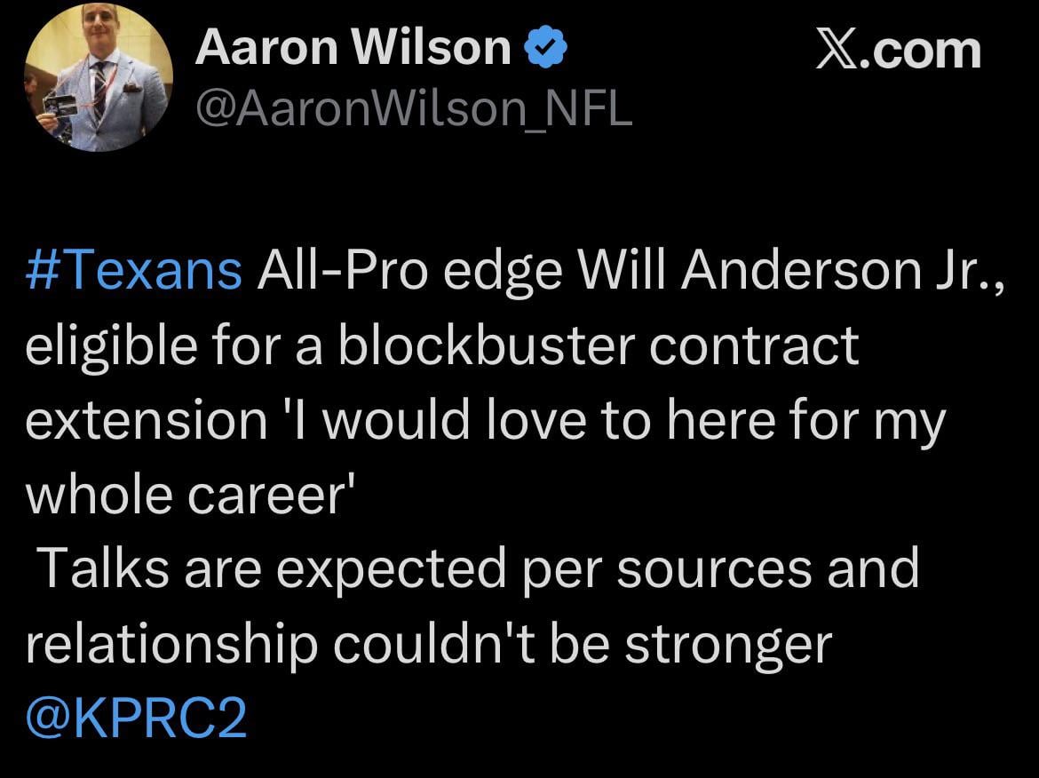 WAJ would love to retire a Texan