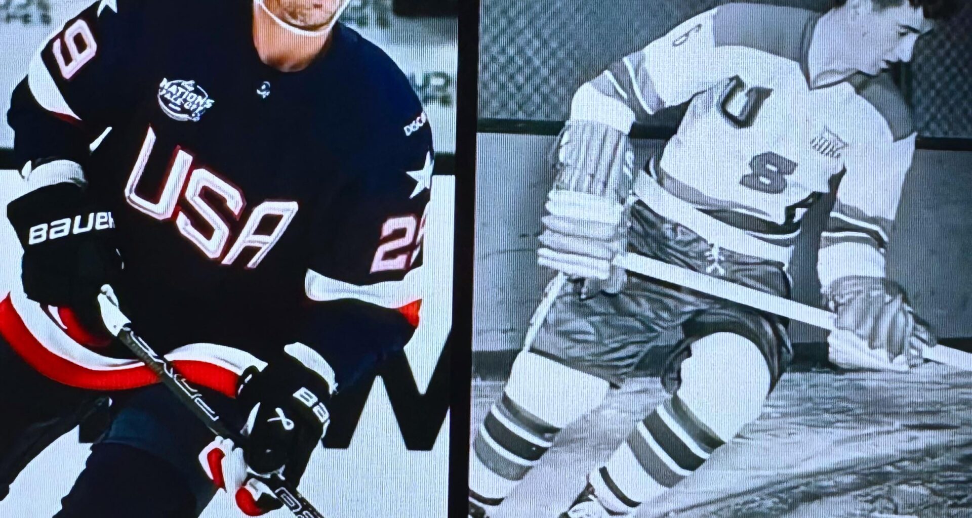 Brock Nelson and His Grandpa Bill Christian