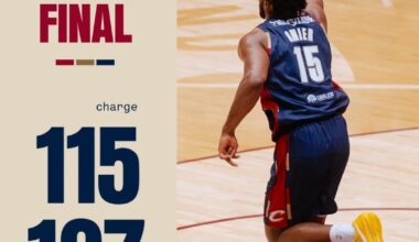Charge Win! 115-107 Vs Herd!