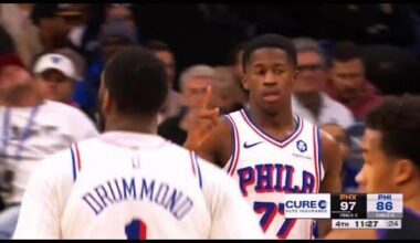 [OC] Highlights of V.J. Edgecombe leading the Sixers in points last night with 25, marking just the 2nd time he's led the team in points and the 11th time he's scored 20+ so far in his career: