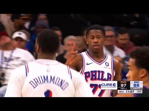 [OC] Highlights of V.J. Edgecombe leading the Sixers in points last night with 25, marking just the 2nd time he's led the team in points and the 11th time he's scored 20+ so far in his career: