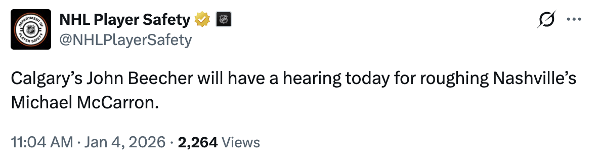 Beecher is having a hearing for sucker punching Big Sexy