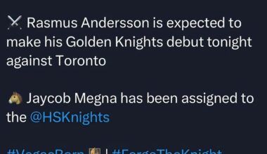 Andersson Update + Marner Thoughts