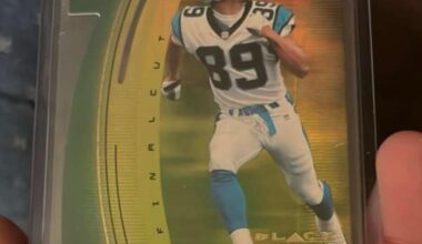 Started collecting trading cards from my favorite players and teams recently. Panthers fan till the end. A dark spot, but a piece of panthers history here