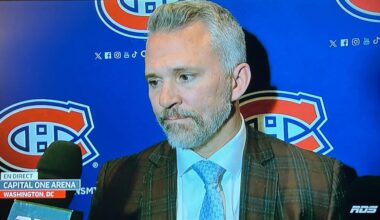 MSL on the 5 on 3 Habs PP tonight: “I hoped to see a goal. We have good players out there. They did what they could. It’s unfortunate we couldn’t put the puck in the net. Usually on 5 on 3, it’s rare that it if you don’t score, that you’re gonna win the game. We just didn’t score.”