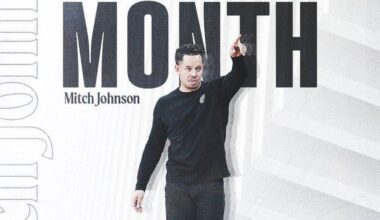 Mitch Johnson named Western Conference Coach of the Month for December