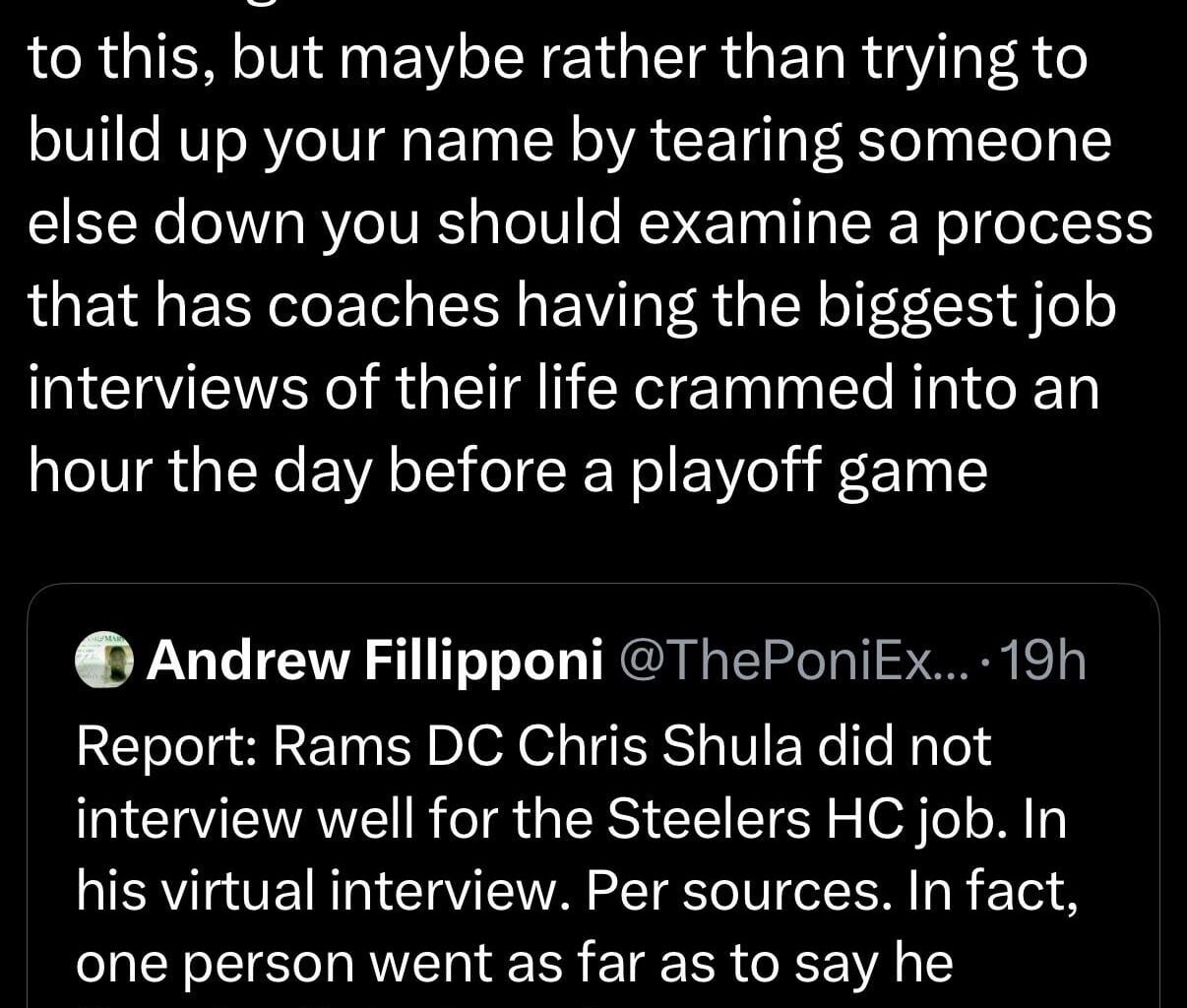 Rams’ team president standing up for Chris Shula