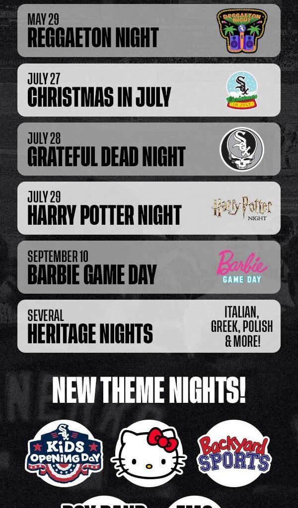 Theme Nights announced