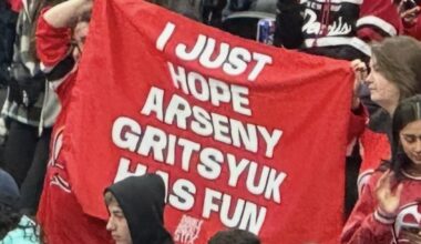 Shoutout to these two legends holding this sign during warm ups