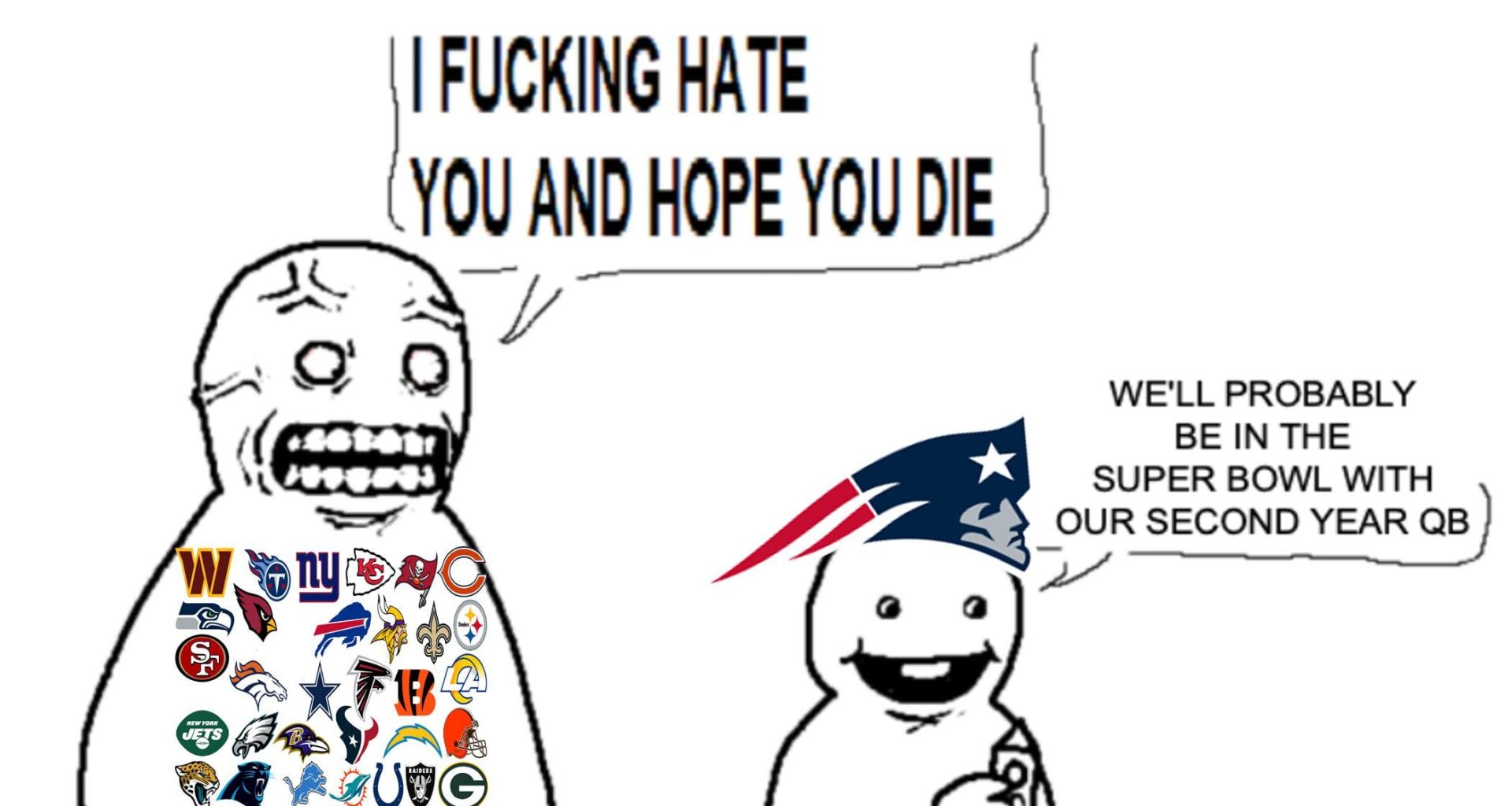 Somehow the Patriots returned