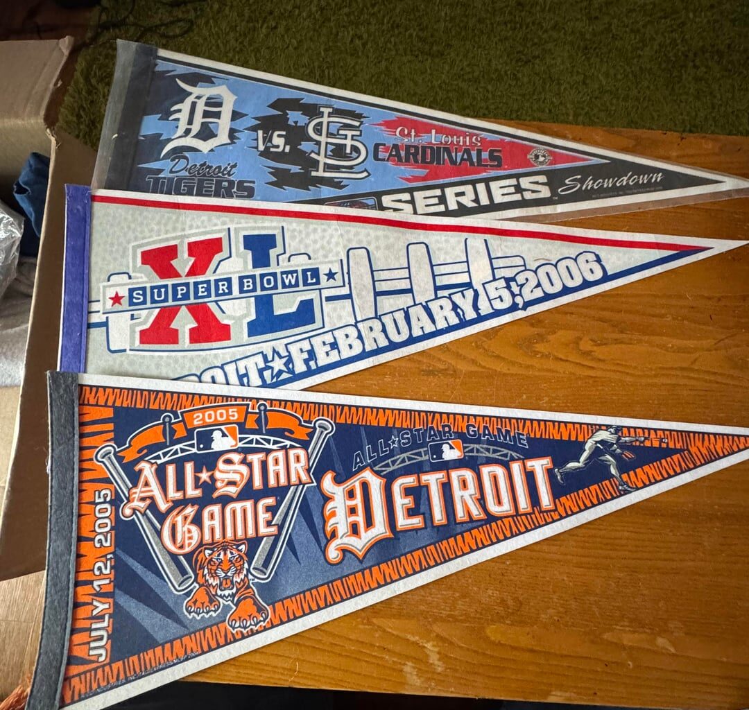 Got a steal on some old Tigers memorabilia (also lions, wings and pistons)