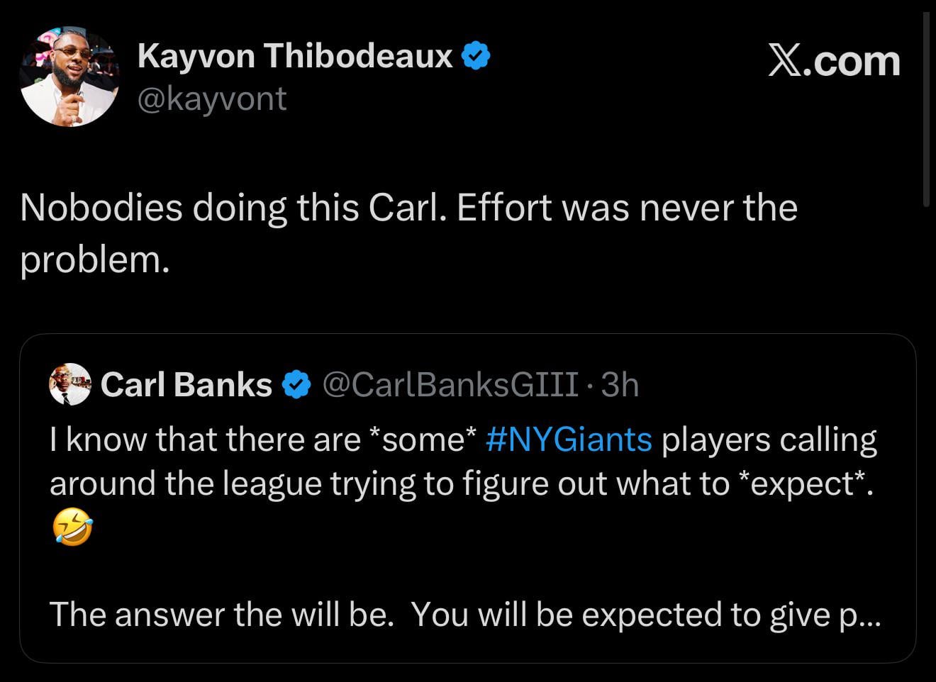 Nobodies doing this Carl. Effort was never the problem (Kayvon on X)