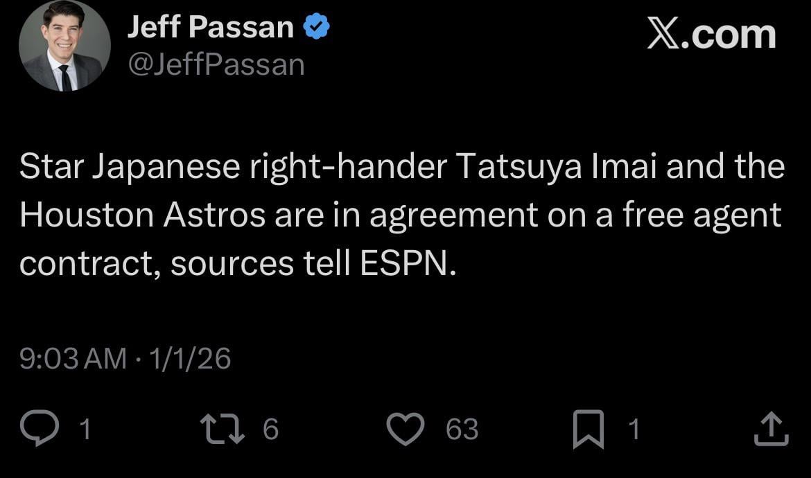 Imai to Astros