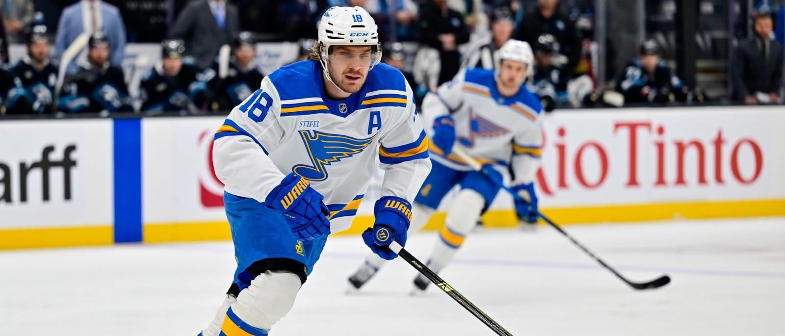 Blues' Robert Thomas Questionable For Tuesday's Game; Dealing With A Lower-Body Injury