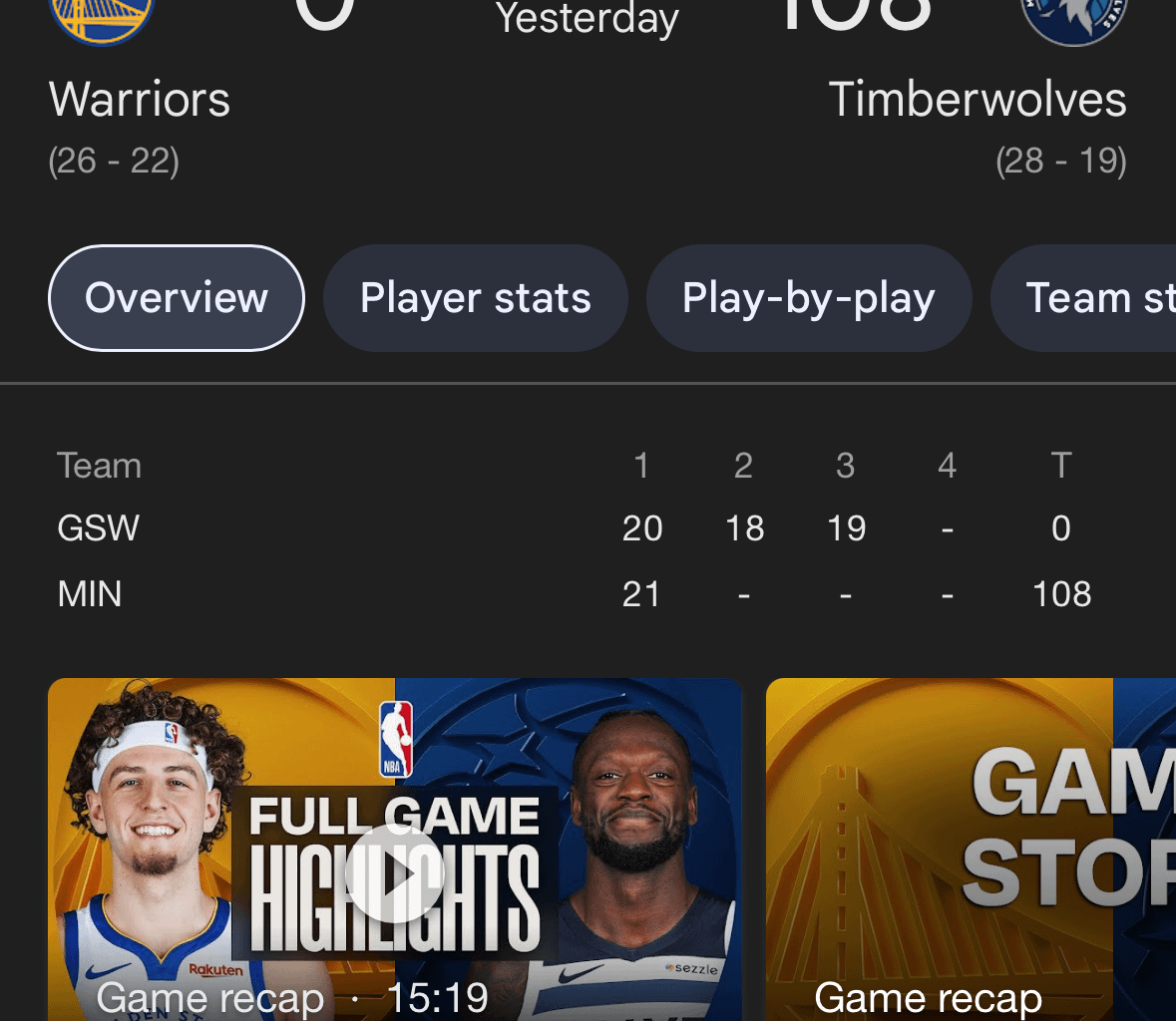 I know we won last night but wow