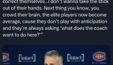 Saw this on r/hockey, good words from Marty St. Louis that might apply to someone here...