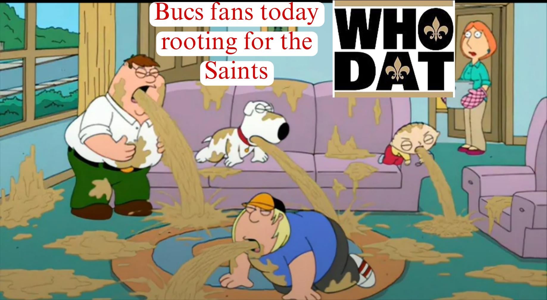 Wake Up! We need New Orleans to win to make the playoffs! Who Dat! But after today FTS!