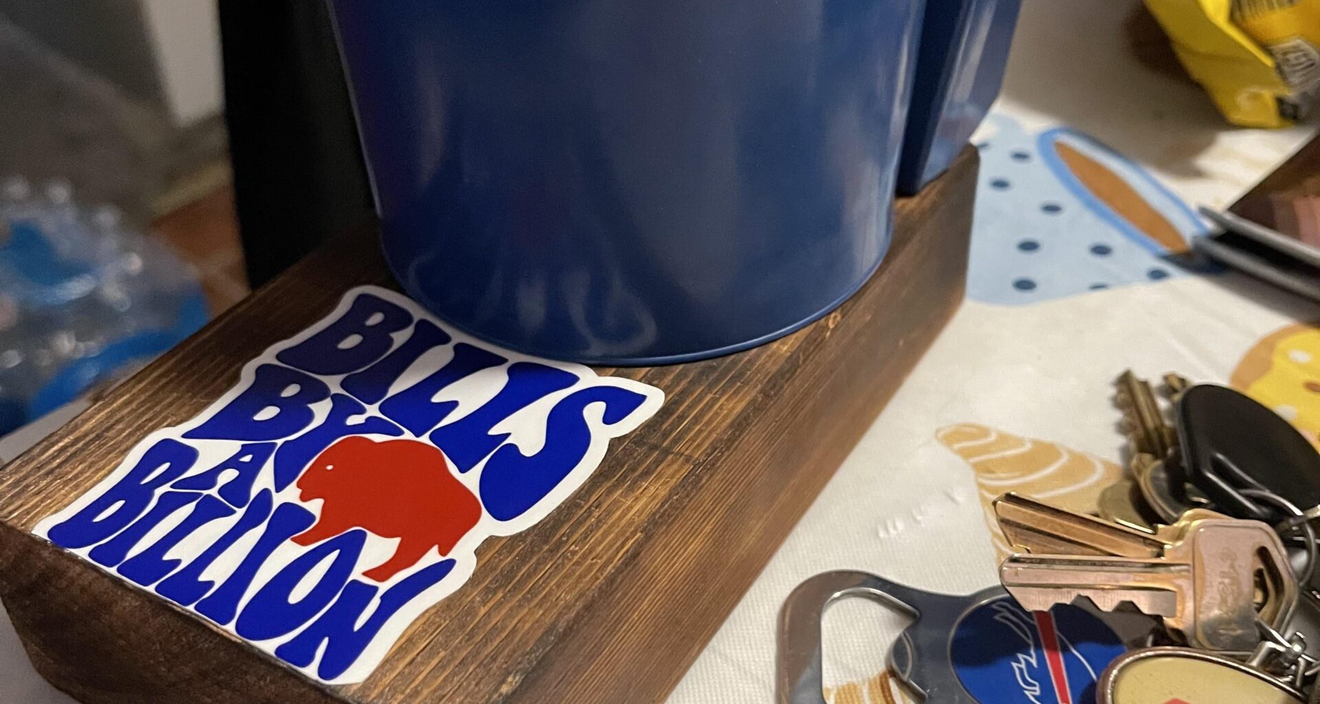 Friend broke off his cup holder from his seasons seats and he gave it to me.