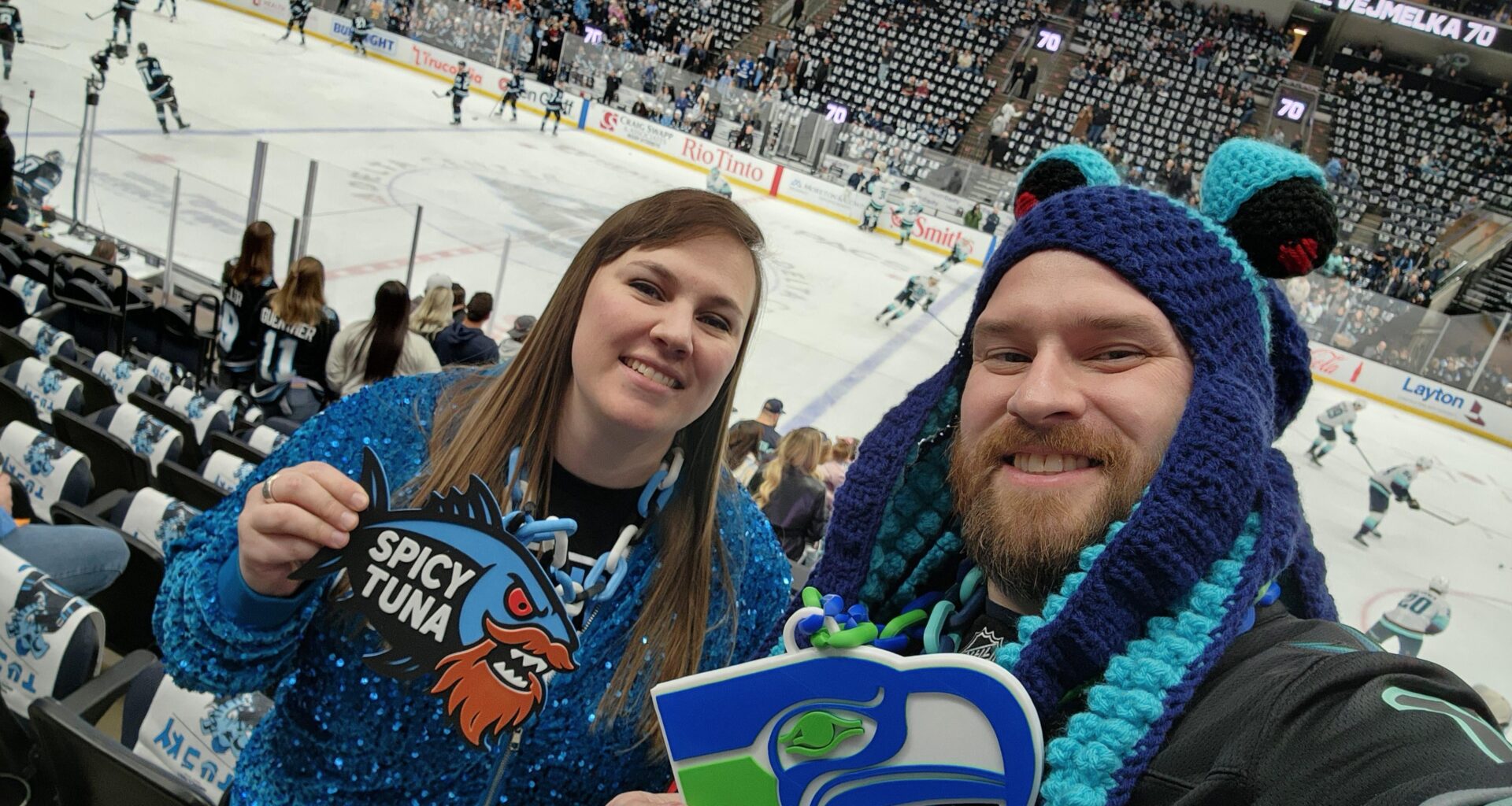 We are a house divided tonight! Let's go Kraken!!