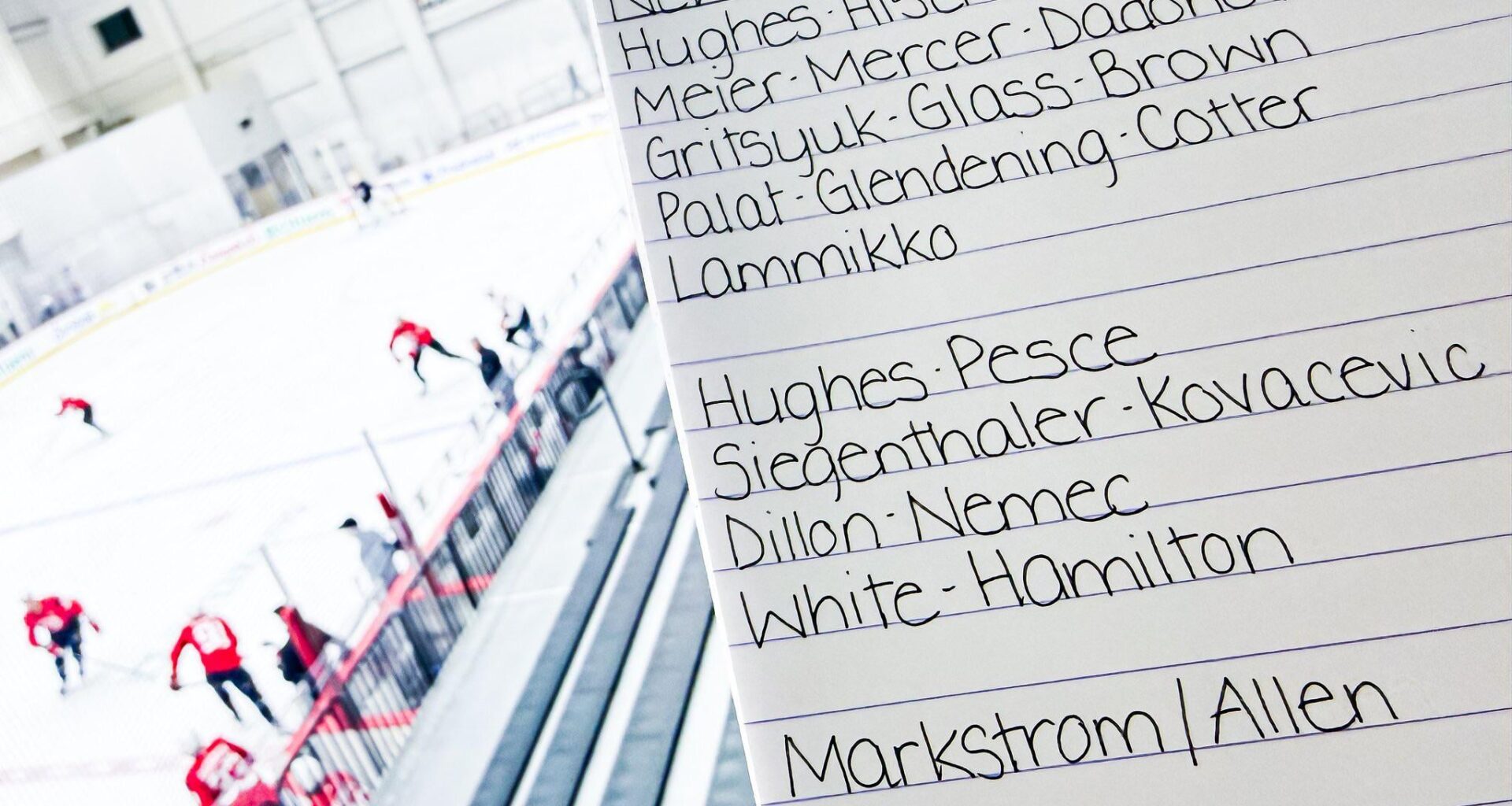 1/10 Practice Lines - Hamilton practicing on the 4th D-pair with White. Kovacevic with Siegenthaler. Dadonov on the second line. Noesen going on IR for knee surgery next week.