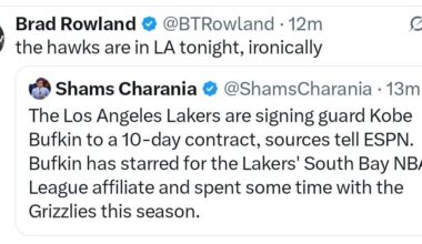 Lakers signed Bufkin on a 10 day