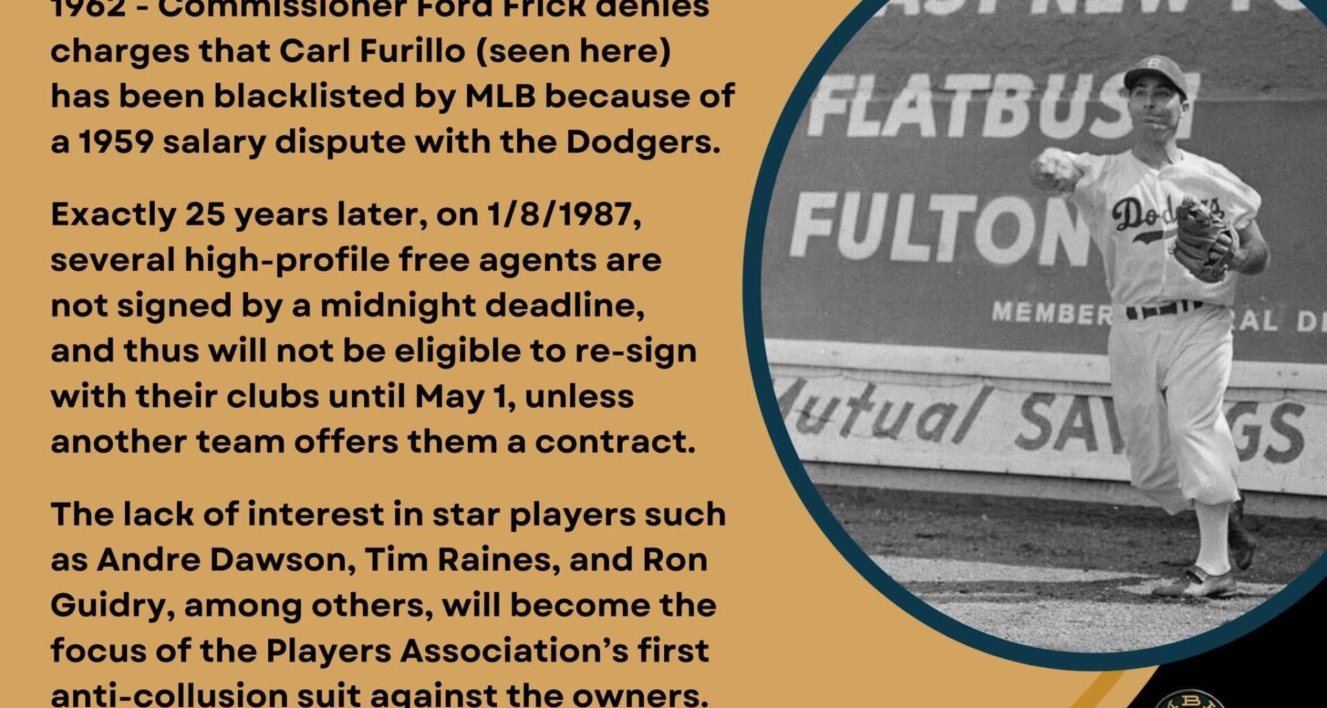 On This Day in Baseball History - January 8