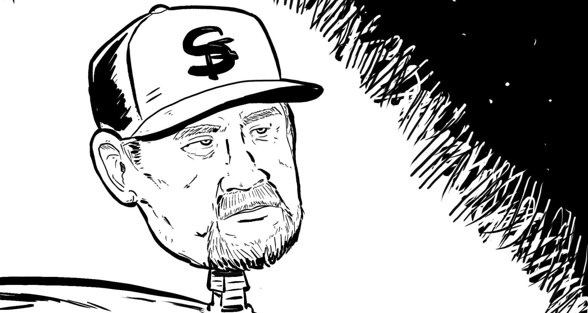 [fan art] Drawing Bruce Bochy’s head bigger every week until February: Week 10