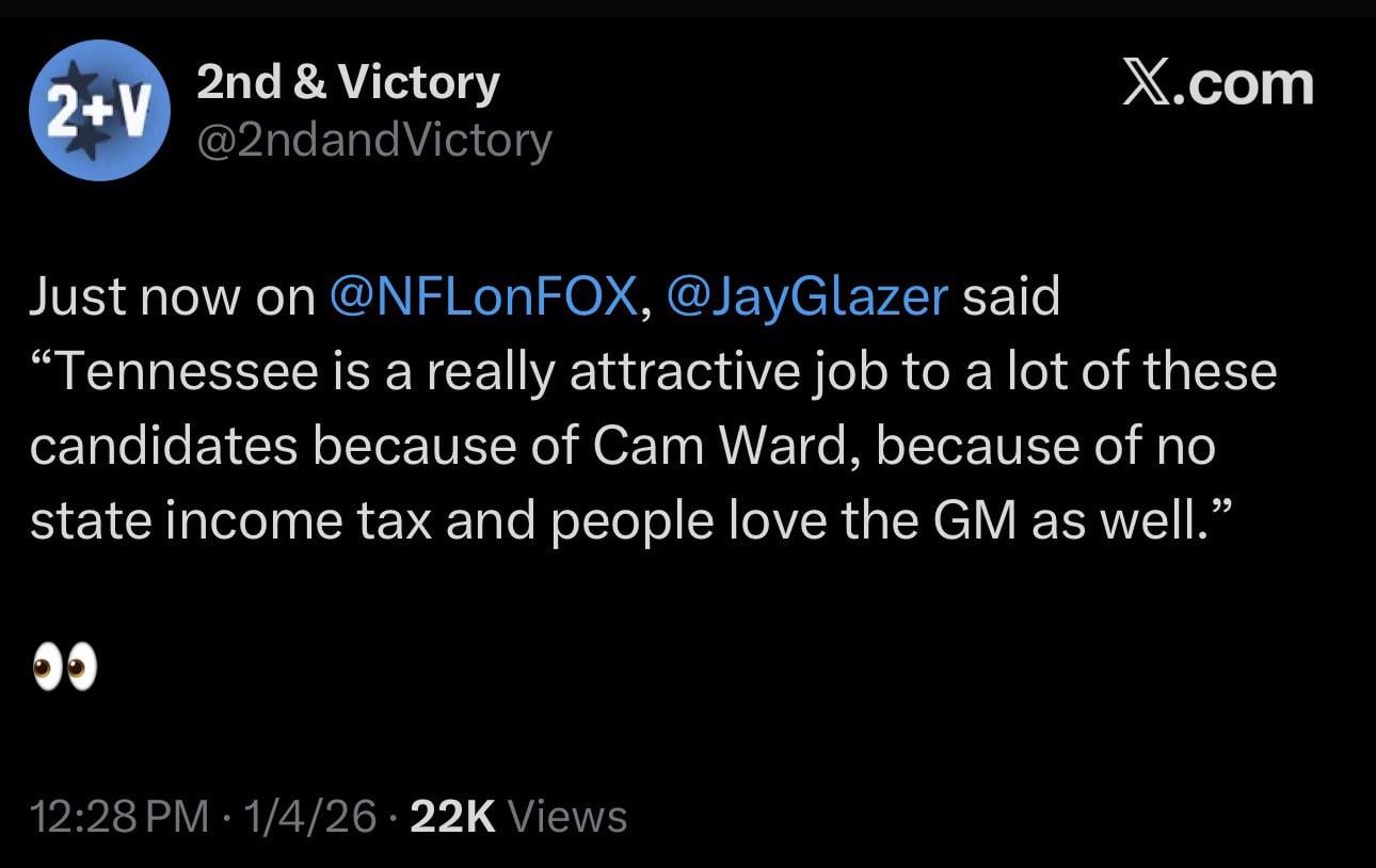 Tennessee looking like a top destination for coaching candidates 👀