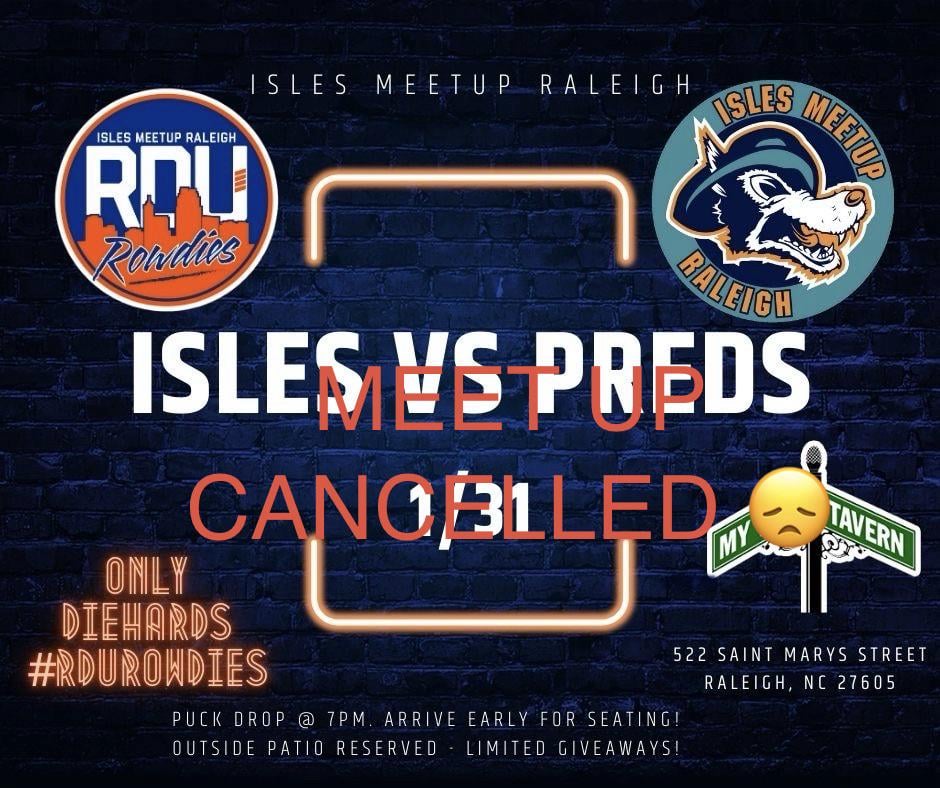 Isles meet ups Raleigh- 1/31 cancelled