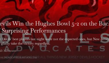 [Gambatese] Devils Win the Hughes Bowl 5-2 on the Backs of Surprising Performances
